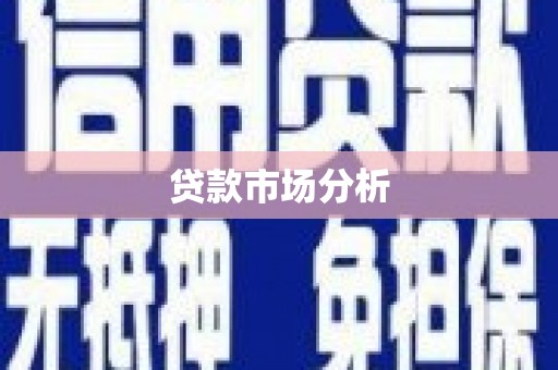 纳溪贷款市场分析