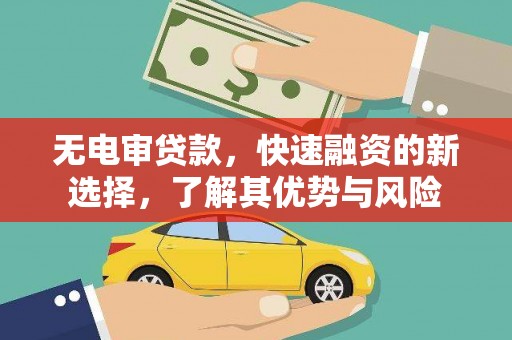 纳溪无电审贷款，快速融资的新选择，了解其优势与风险