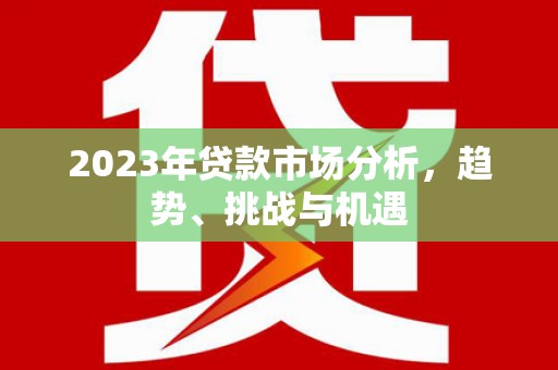 纳溪2023年贷款市场分析，趋势、挑战与机遇