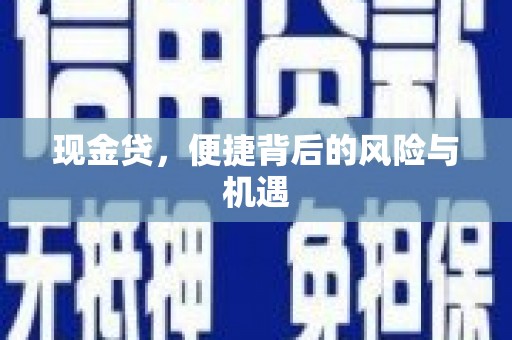纳溪现金贷，便捷背后的风险与机遇