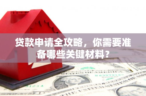 纳溪贷款申请全攻略，你需要准备哪些关键材料？