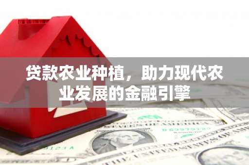 纳溪贷款农业种植，助力现代农业发展的金融引擎