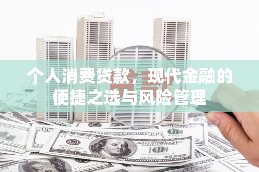 纳溪个人消费贷款，现代金融的便捷之选与风险管理