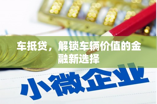 纳溪车抵贷，解锁车辆价值的金融新选择