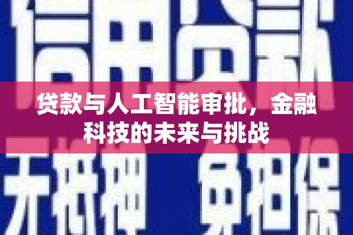 纳溪贷款与人工智能审批，金融科技的未来与挑战