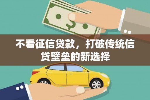 纳溪不看征信贷款，打破传统信贷壁垒的新选择
