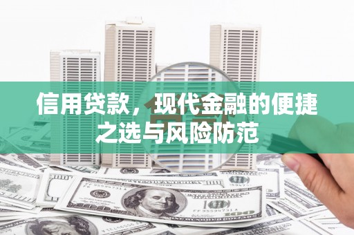 纳溪信用贷款，现代金融的便捷之选与风险防范