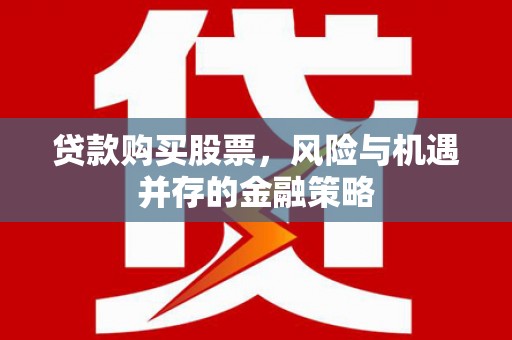 纳溪贷款购买股票，风险与机遇并存的金融策略