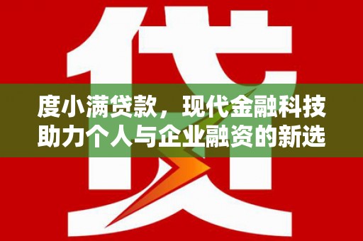 纳溪度小满贷款，现代金融科技助力个人与企业融资的新选择