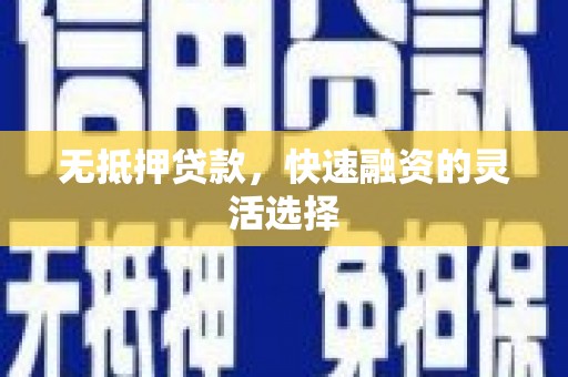 纳溪无抵押贷款，快速融资的灵活选择