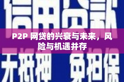 纳溪P2P 网贷的兴衰与未来，风险与机遇并存