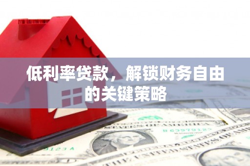 纳溪低利率贷款，解锁财务自由的关键策略