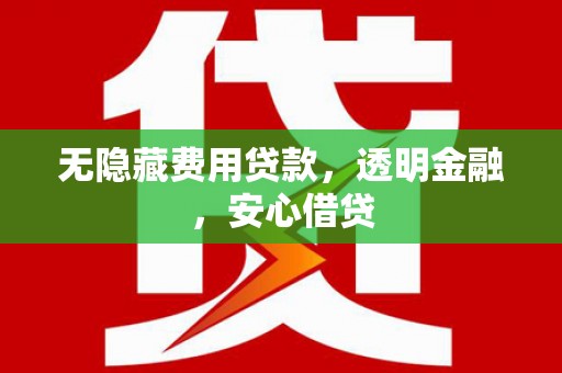 纳溪无隐藏费用贷款，透明金融，安心借贷
