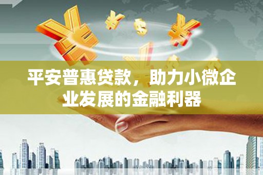 纳溪平安普惠贷款，助力小微企业发展的金融利器
