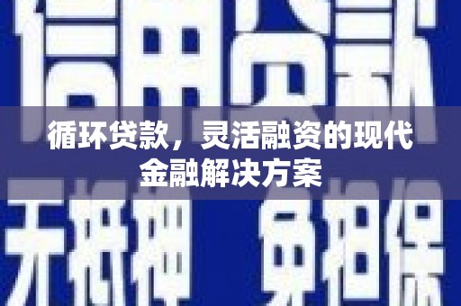 纳溪循环贷款，灵活融资的现代金融解决方案