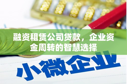 纳溪融资租赁公司贷款，企业资金周转的智慧选择