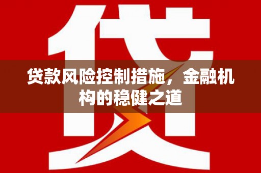 纳溪贷款风险控制措施，金融机构的稳健之道