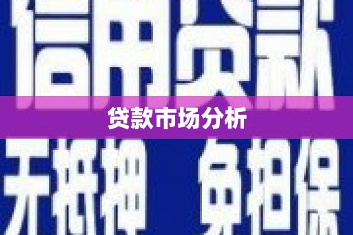 纳溪贷款市场分析